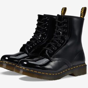 New Dr. Martens 1460 Patent Leather Lace Up Boots (11821)